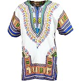 KlubKool Dashiki Shirt Tribal African Caftan Boho Unisex Top Shirt