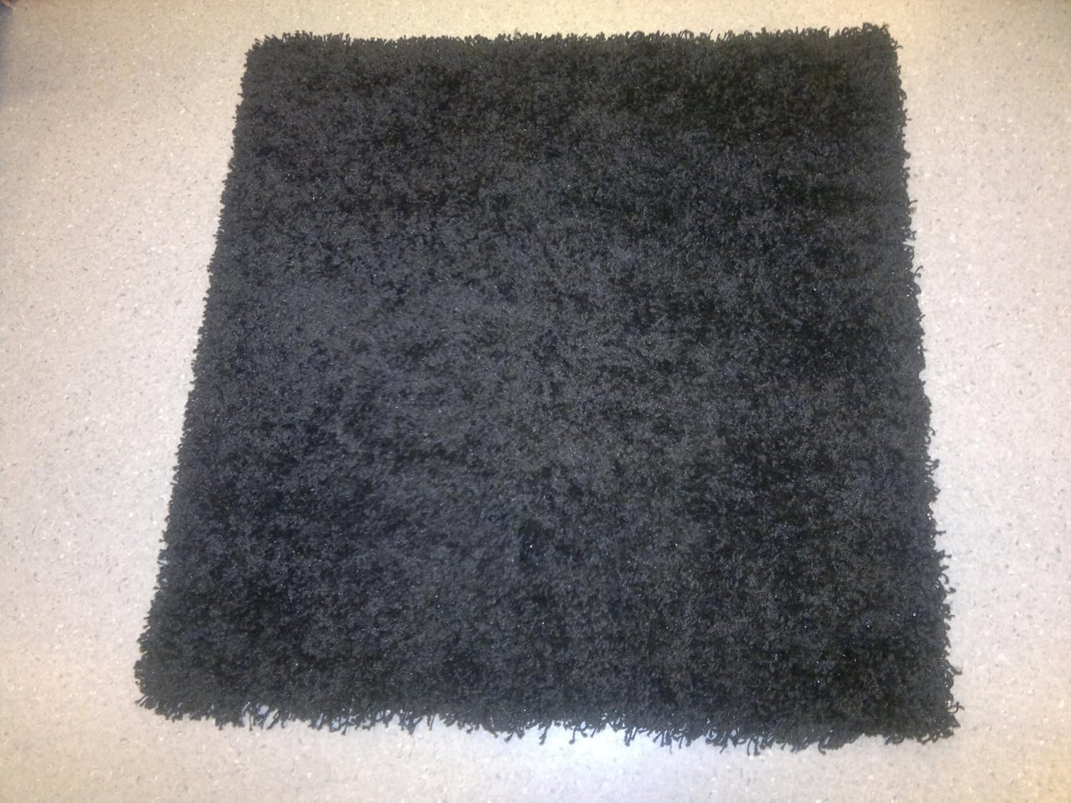 Ikea Quadratisch Teppich Hoher Flor 80 80 Cm Schwarz Amazon De