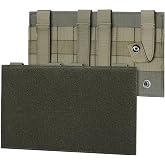 Pitozer Molle Loop Panel for Tactical Backpack Plate Carrier 1Pcs, Large | 10,2x5,9" Military Patch Board Display Holder Panel Molle Accessory for Hook-Backing Pouch Mounting Placard Platform for Vest