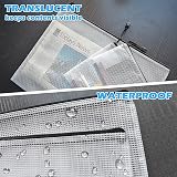 Umriox A5 Plastic Zip Folders 18Pcs Mesh Zipper Pouches File Wallets view 4