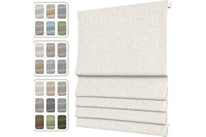 SLKWDOBD Cordless Roman Shades, Blackout or Light Filtering, Pull Down Roman Shades with Room Darkening, Thermal Insulation,P