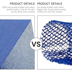 Metene 3 Pieces African Exfoliating Net, Colorful