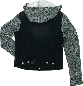 black rivet denim jacket