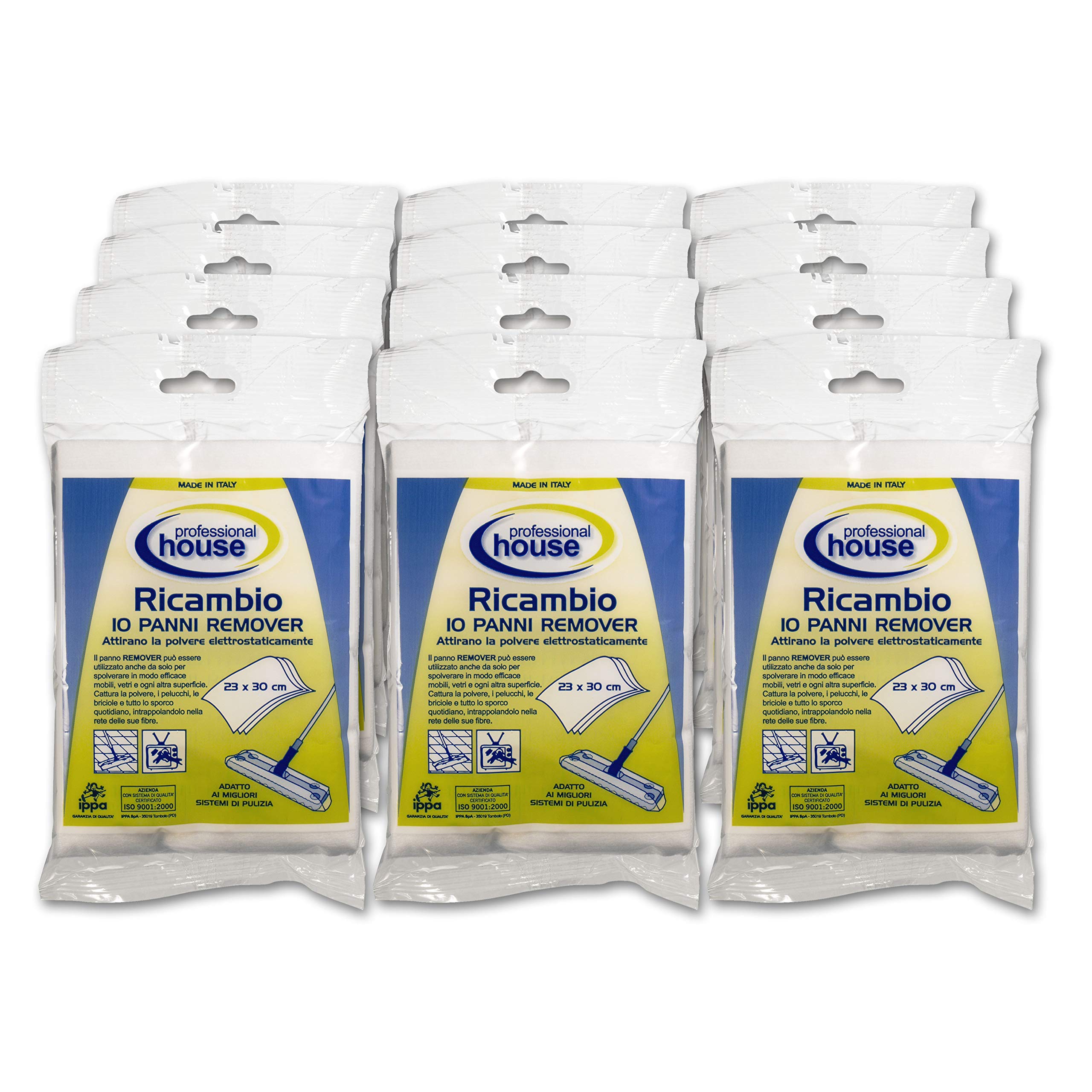 Floor wipes. Pack of 120 wipes for cleaning floors and furniture. Wipes size: 30 cm x 23 cm. Also compatible with swiffer systems. Dusting mop refill cloth.
