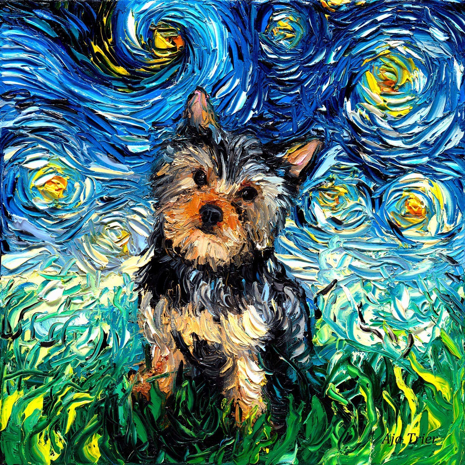 yorkie wall art