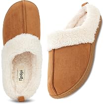 Amazon.com | Floopi House Slippers for Women, Fur Lined Clog Womens Slippers  Cozy Memory Foam with Indoor u0026 Outdoor Anti Skid Sole (S, Chestnut-301) |  Slippers