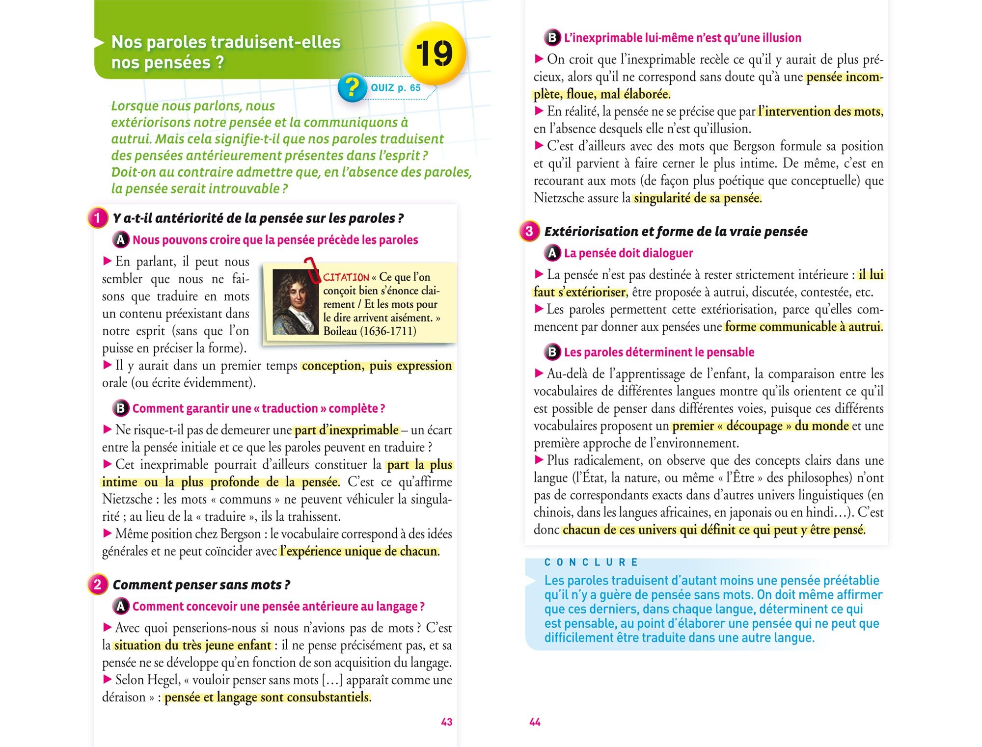 Page De Garde Philosophie Terminale fiche de revision philo le langage
