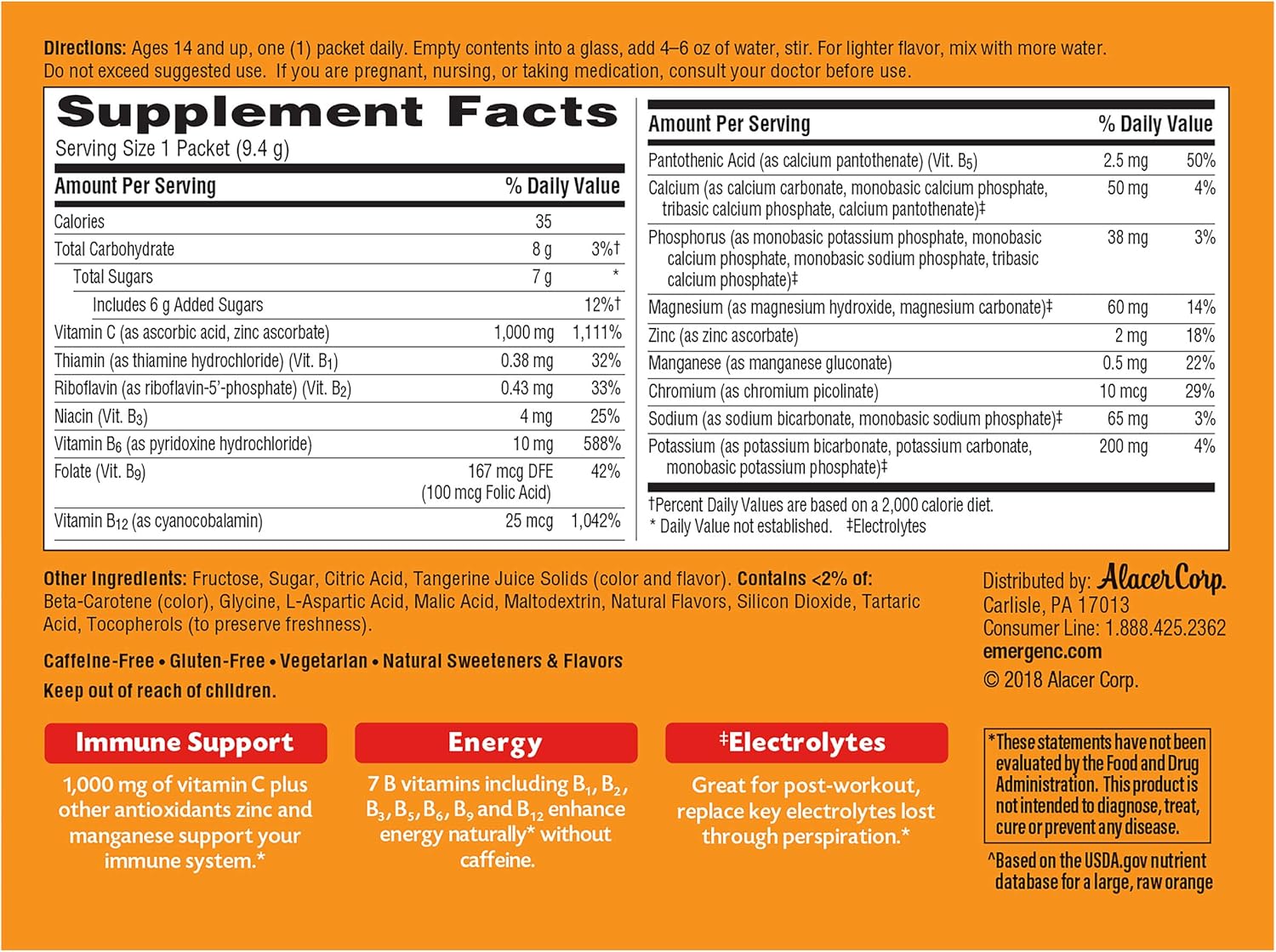 Dietary Supplement Fizzy Drink Mix Emergen C Vitamin C 1000mg Powder 30 Count Tangerine Flavor 1 Month Supply Caffeine Free B Vitamins And Electrolytes With Antioxidants Accessory Keychain Carabiners Accessories Guardebem Com Dietary Supplement Fizzy Drink Mix Emergen C Vitamin C 1000mg Powder 30 Count Tangerine Flavor 1 Month Supply Caffeine Free B Vitamins And Electrolytes With Antioxidants Accessory Keychain Carabiners Accessories Guardebem Com