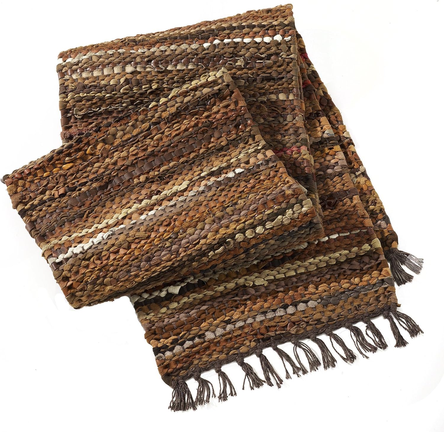 HF by LT Tucson Leather Table Runner, 13 x 39 inches