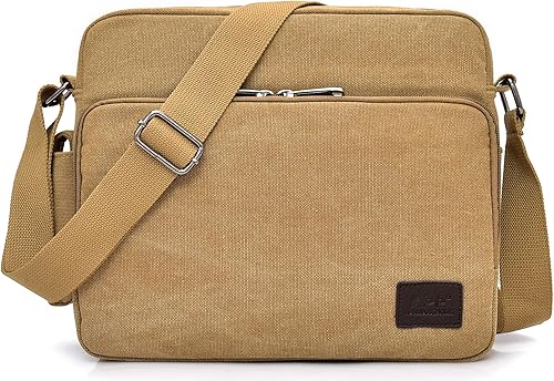 Amazon Rakee ショルダーバッグ メンズ メッセンジャーバッグ 帆布 肩掛け斜めがけ 防水 バッグ 大容量 丈夫 6色 Rakee ショルダーバッグ