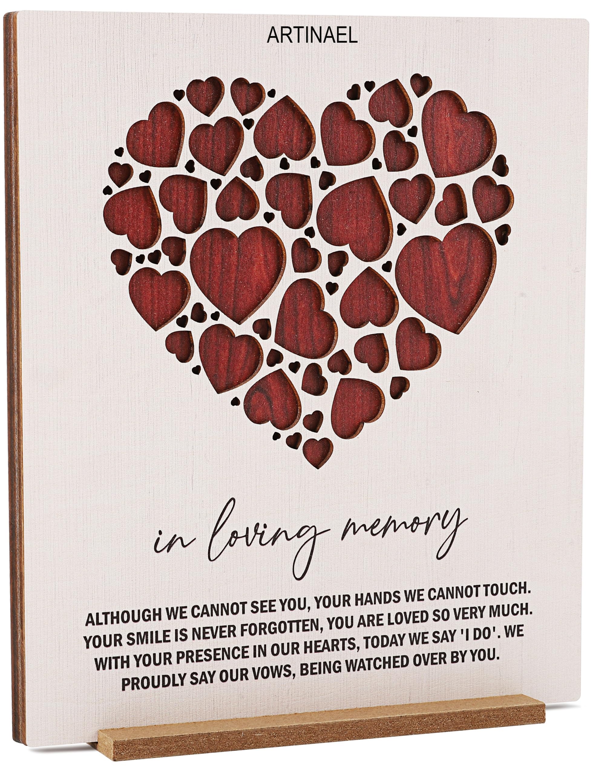 ARTINAEL in Loving Memory Wedding Sign - Heartfelt