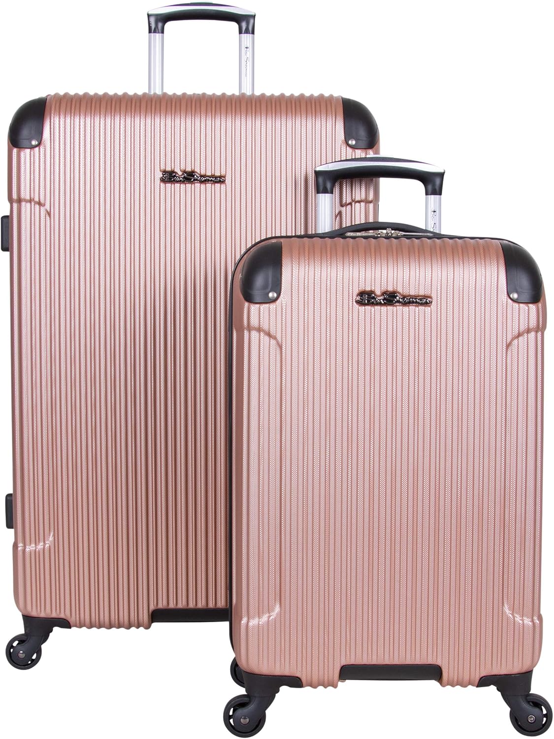 ben sherman luggage rose gold