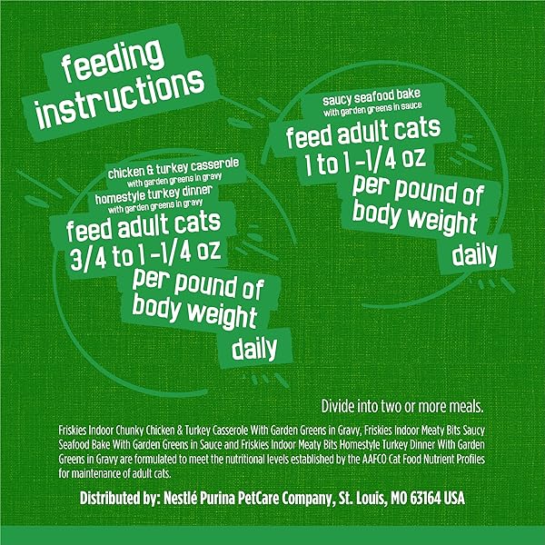 PURINA FRISKIES INDOOR CAT FOOD 24CT VP – (CHICKEN AND TURKEY CASSEROLE, SAUCY SEAFOOD BAKE, HOMESTYLE TURKEY DINNER) – (PACK OF 24) 5.5 OZ. CANS