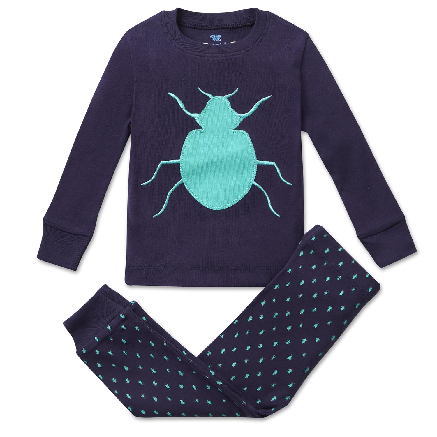 Buy Boys Girls Pajamas Bug 2 Piece 100 Super Soft Cotton 3y Navy Green At Amazon In