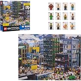 LEGO City Find the Figure Puzzle, 1000 Pieces | Hidden Character Search Puzzle, Holiday Stocking Stuffers, Gifts, Presents, Ages 8+, 26.75 x 19.75-inch