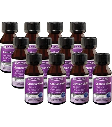 Amazon.com: Gentian Violet Topical Solution First Aid Antiseptic 2% 2-Oz  Made in USA by Podiatree Company 10% Alcohol HUMCO : Health & Household