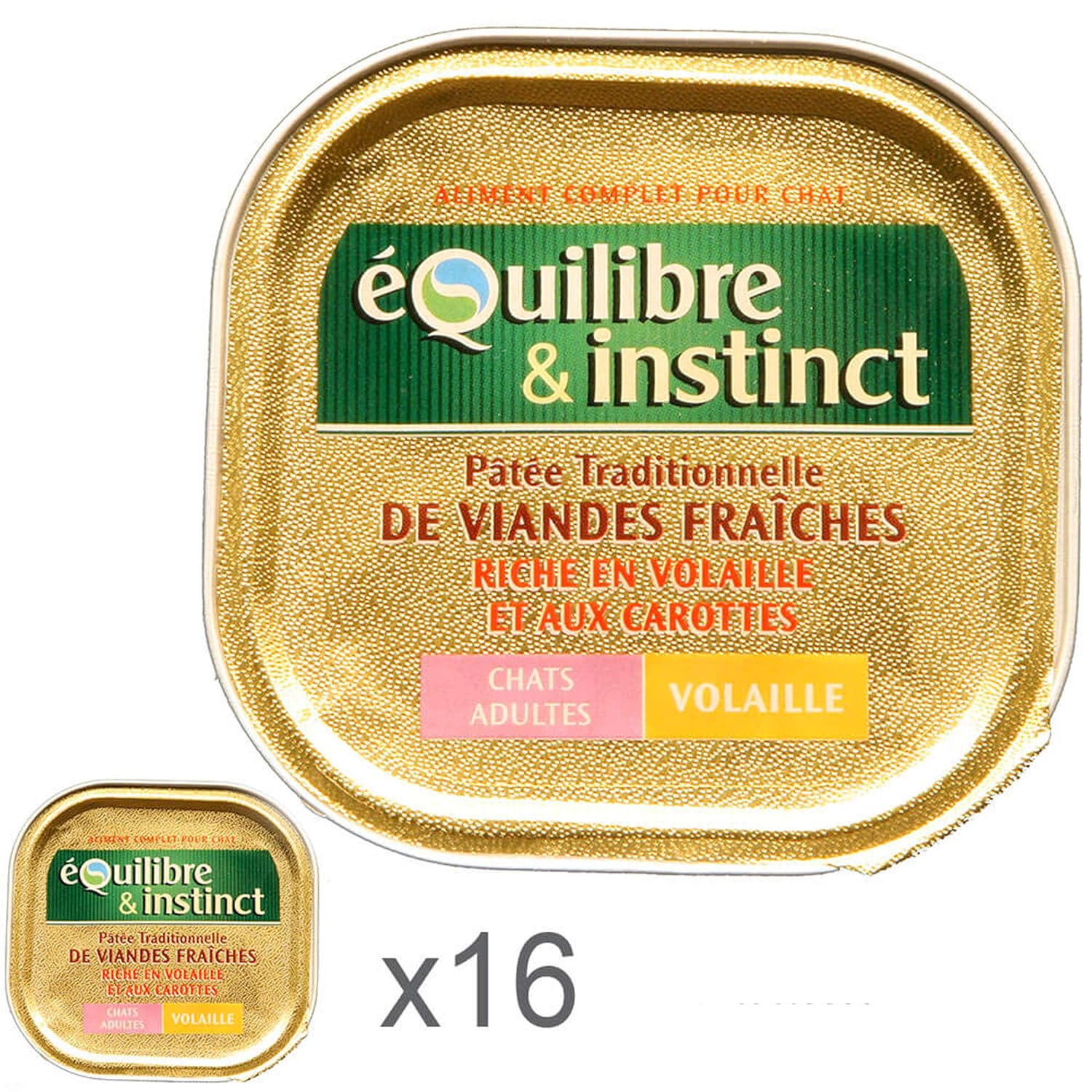 Équilibre & Instinct - Tarrina rica en ave de corral para gato ...