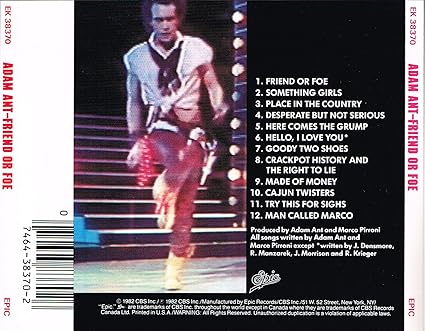 Adam Ant - Friend Or Foe - Amazon.com Music