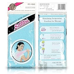 Salux Bath Towel Blue Peach Green 3 Count Pack