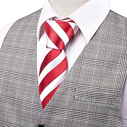 Hi-Tie Men's Suit Vest Tailored Collar Single