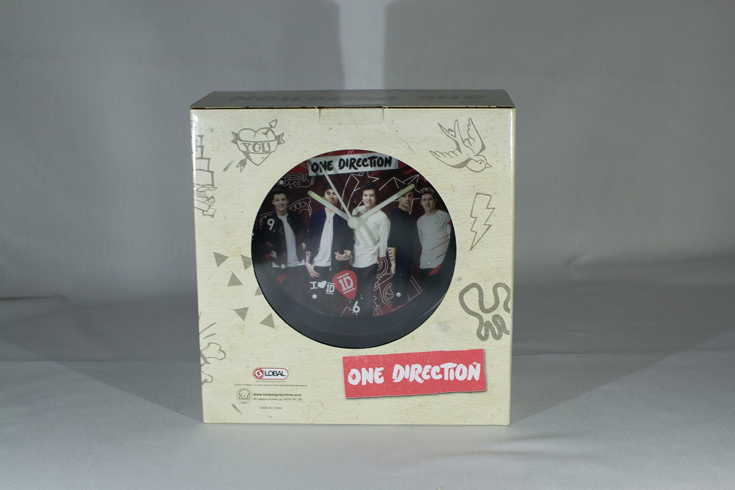 One Direction Swivel Mirror & Clock - Gift Box