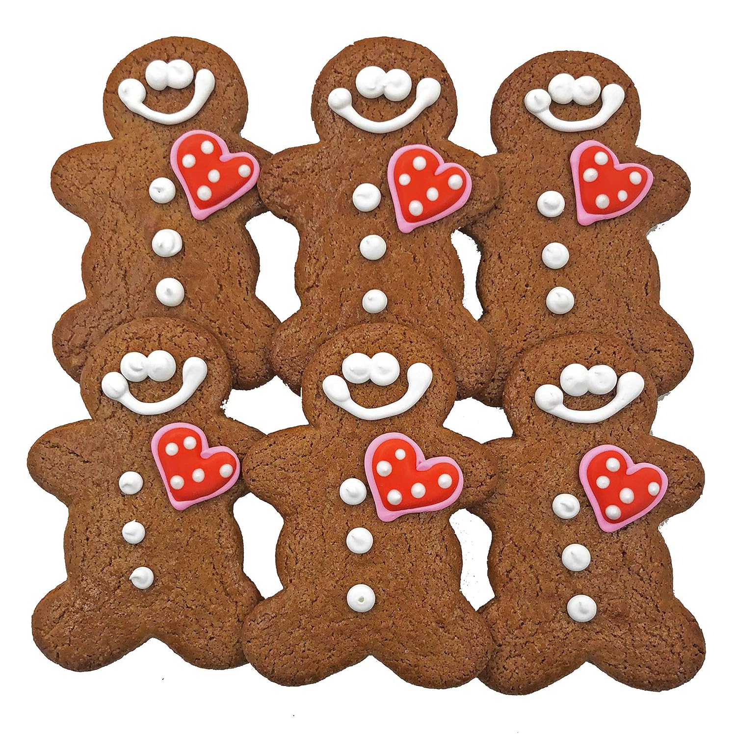 Amazon Com Gingerbread Man Cookies 6 Decorated Cookies