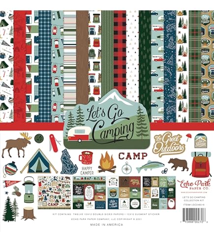 Amazon.com: 6x6 Pattern Paper Pack – Happy Camper - for 7