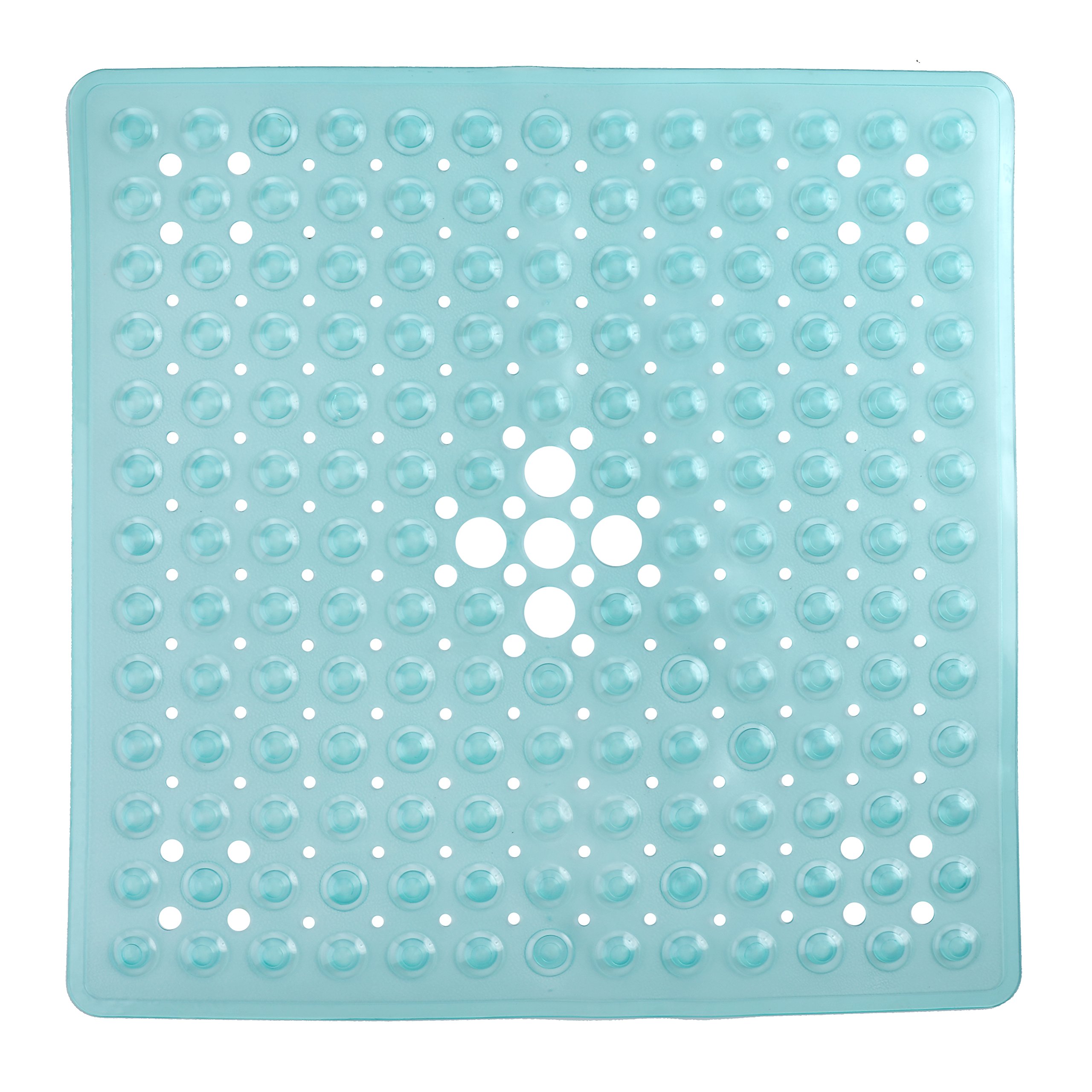 SlipX Solutions Aqua Square Shower Stall Mat Provides Reliable Slip