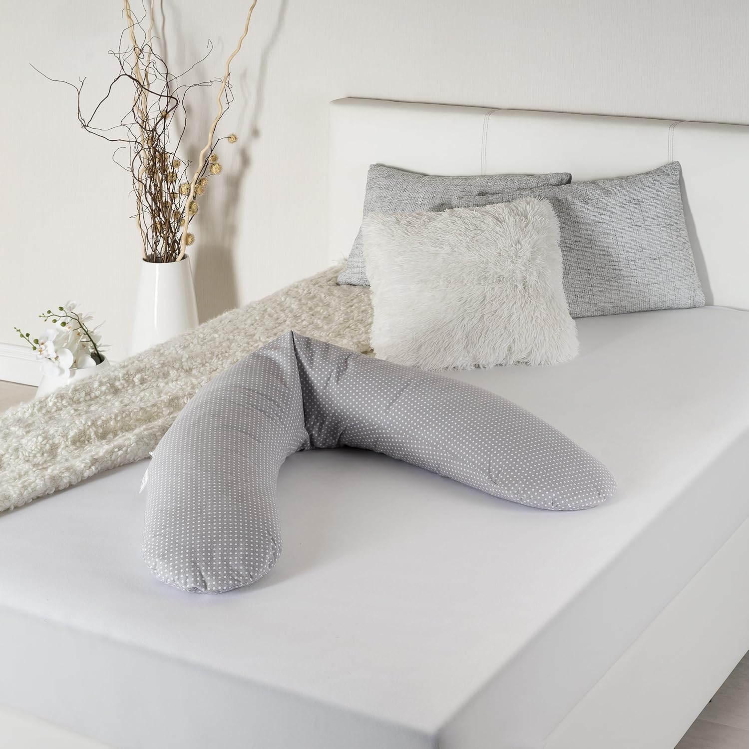 Micro Bead Filling Theraline Dodo Premium 3 In 1 Maternity Pillow