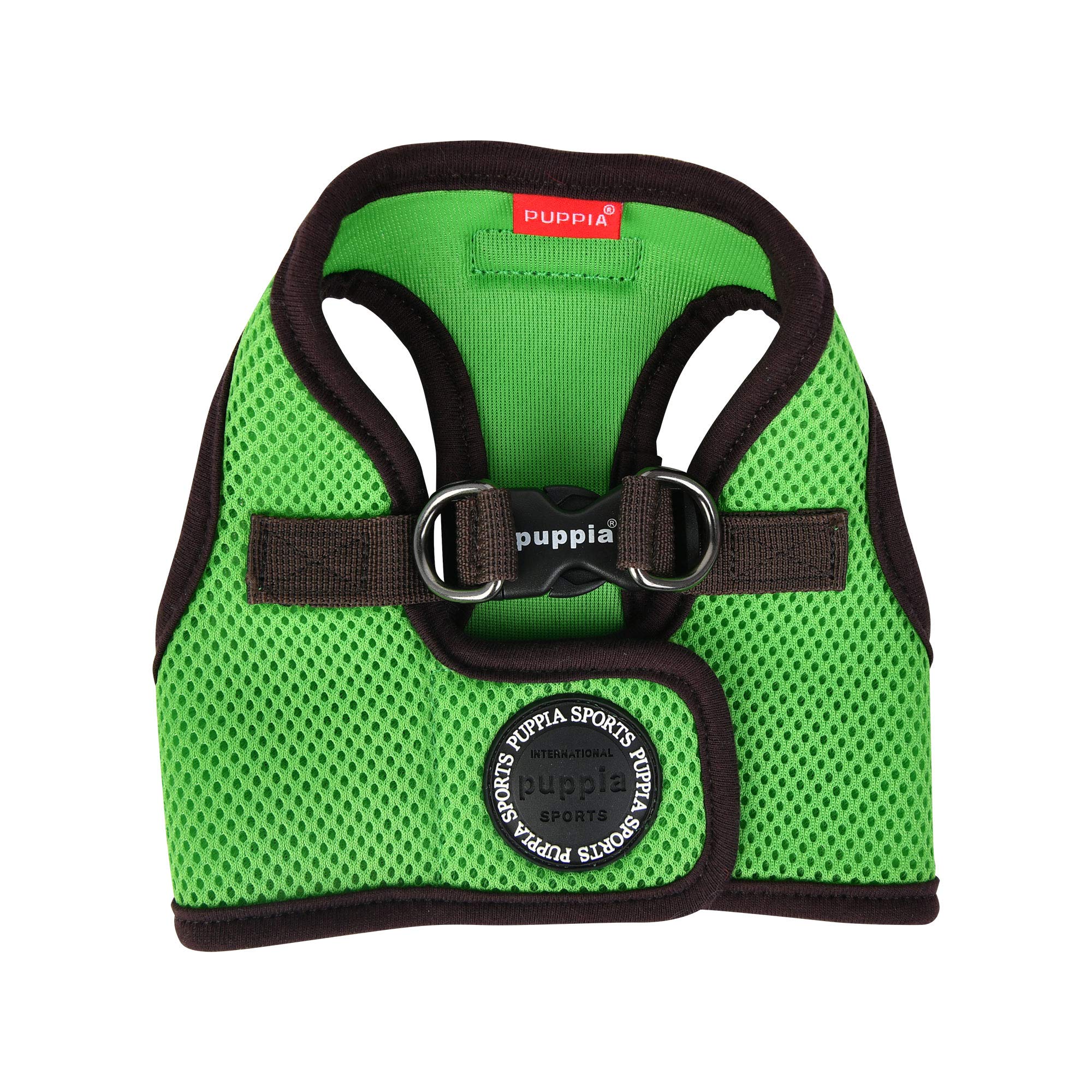 Puppia Soft Vest Dog Harness II and adjustable harness for small or medium dogs, Green