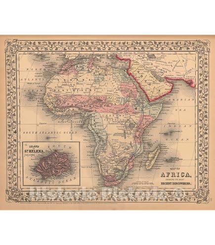 HISTORIX Vintage 1725 Africa Map Poster - 24x36 Inches, Archival Quality Print