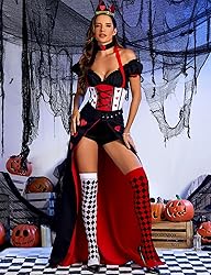 ZEXIGLAD Queen of Hearts Costume Women Halloween