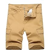 JUNBAOSS Men's Slim Fit Stretch Denim Shorts Ripped Skinny Jean Shorts for Men,Fashion Straight Comfort Flex Waist Short
