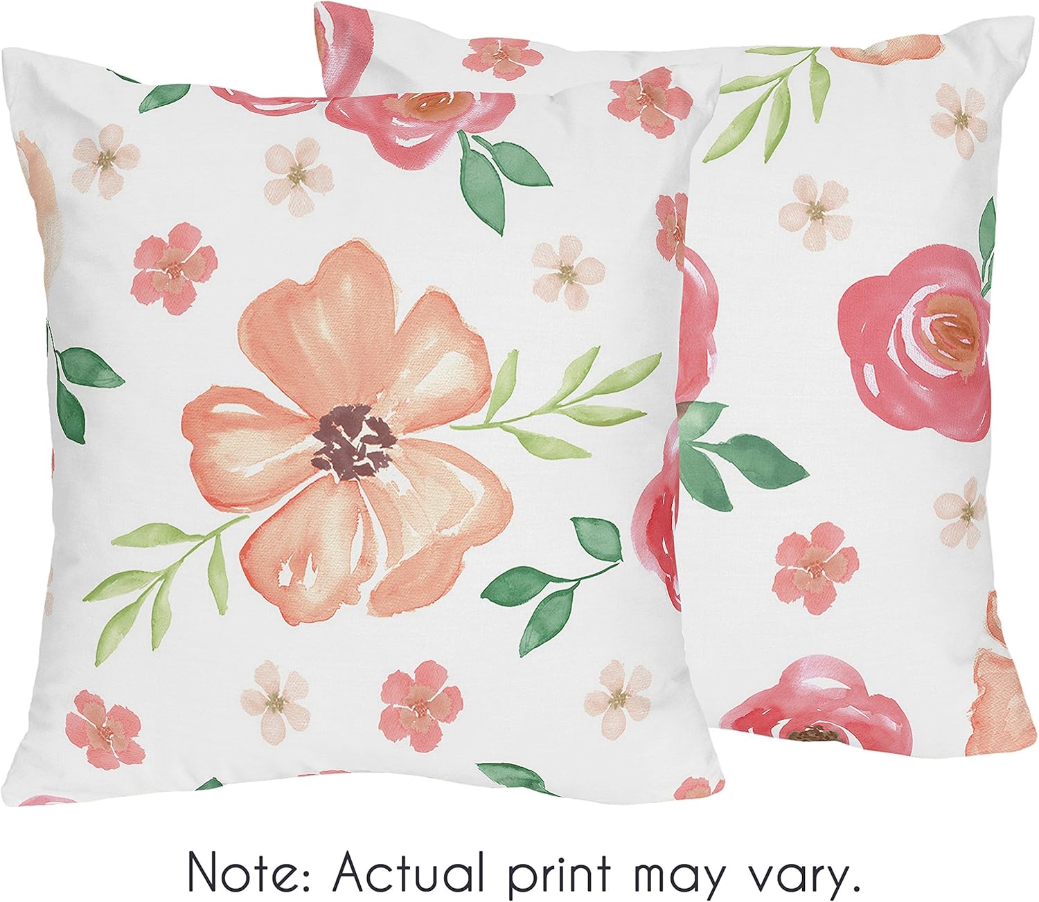 Amazon Com Sweet Jojo Designs Peach And Green Decorative Accent