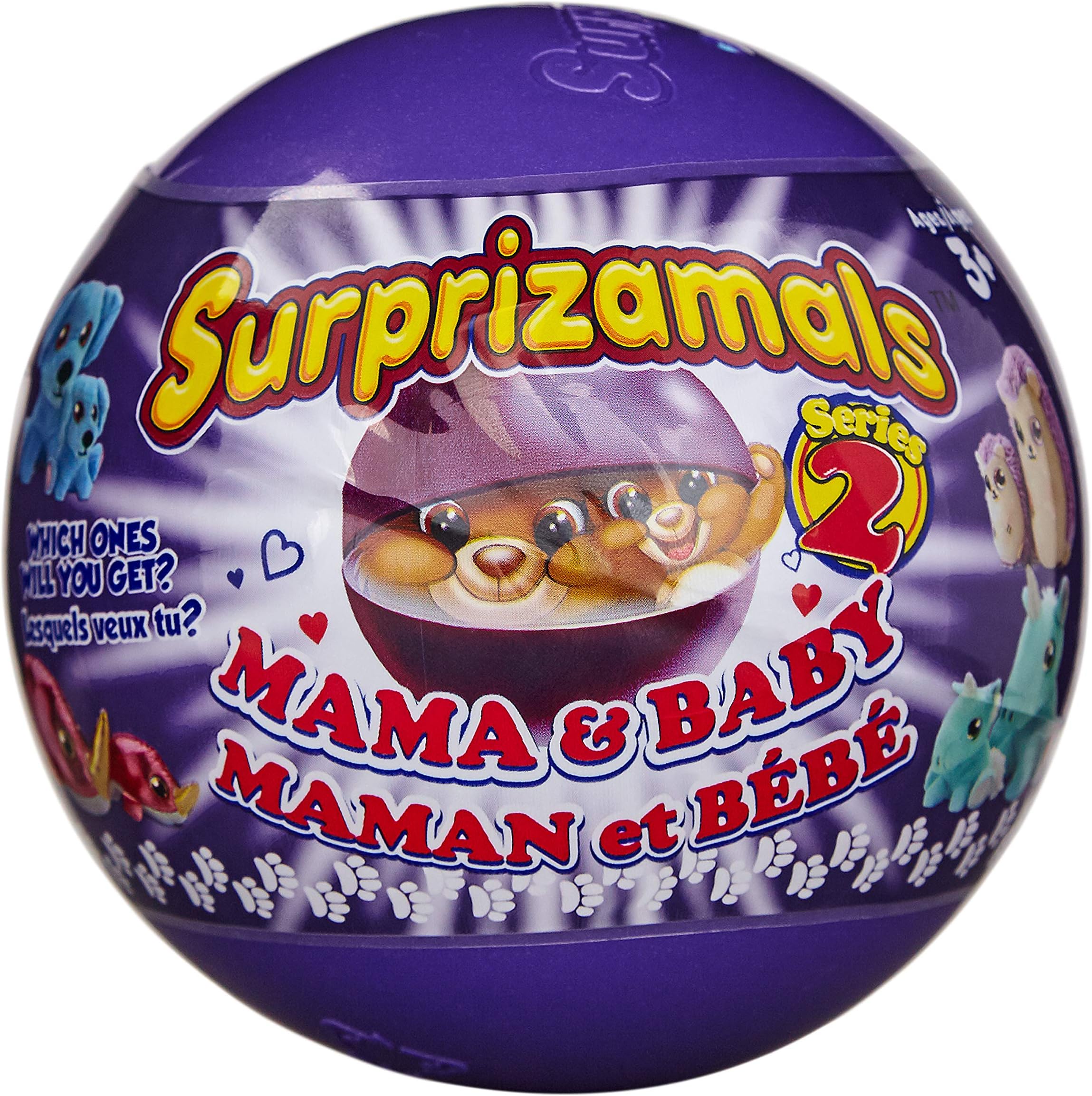 Surprizamals, Mama & Baby - Mystery Balls with 2-Collectible Plush Toys (Series 2)