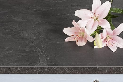 Schwarzer Schiefer - Resopal Küchenarbeitsplatten (3m × 600mm × 38mm)