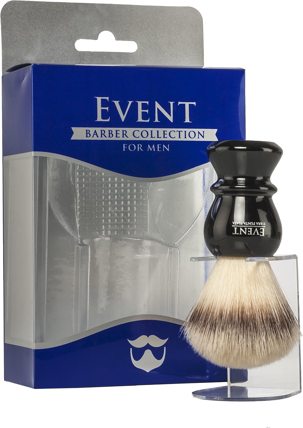 Event Shaving Brush Fibre Tip Silver Diameter, 24 mm - 1 Unit, Black - Image 3