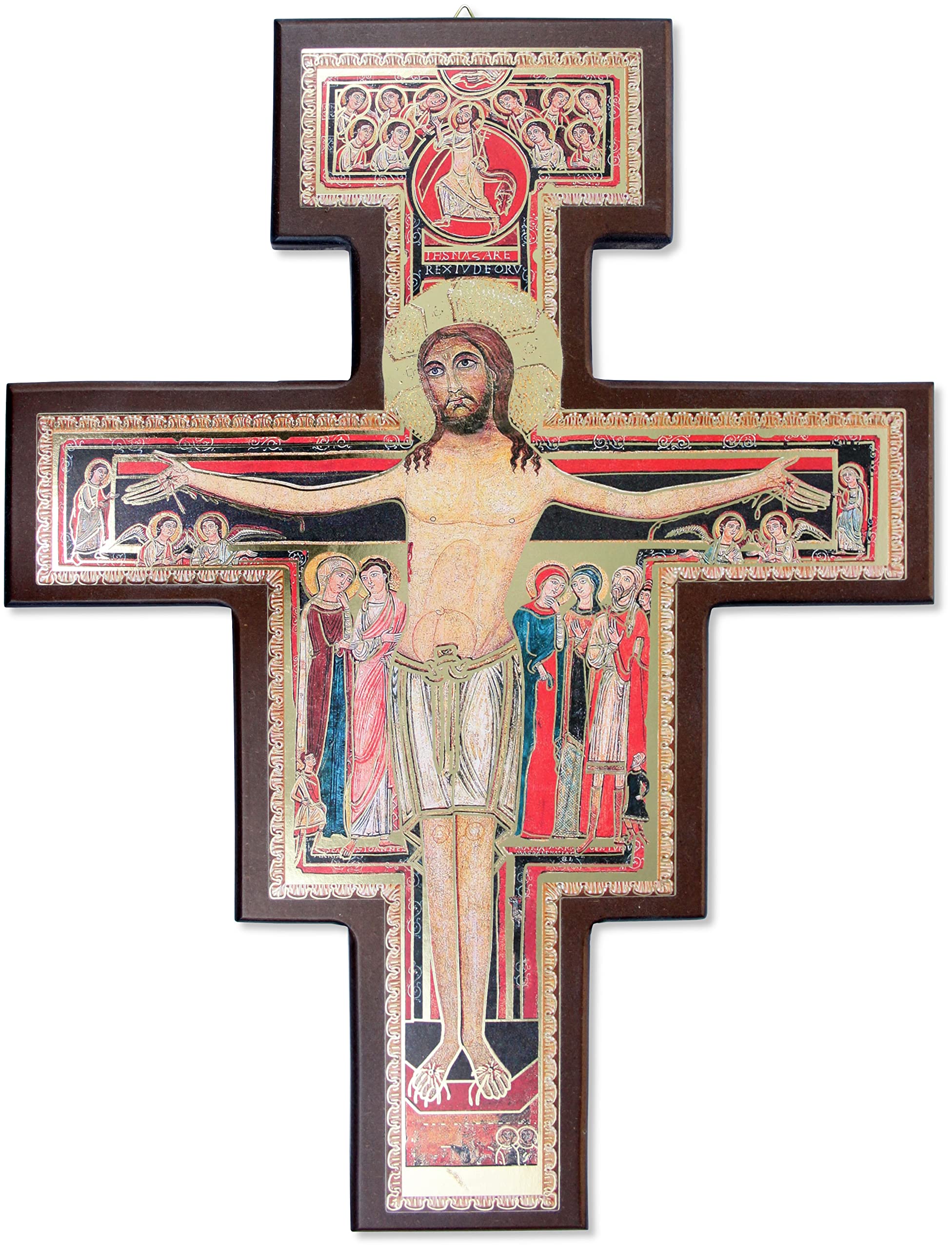 Proposte Religiose Cross of San Damiano Wood MDF wall - Cm 40 x 30 x 1.5