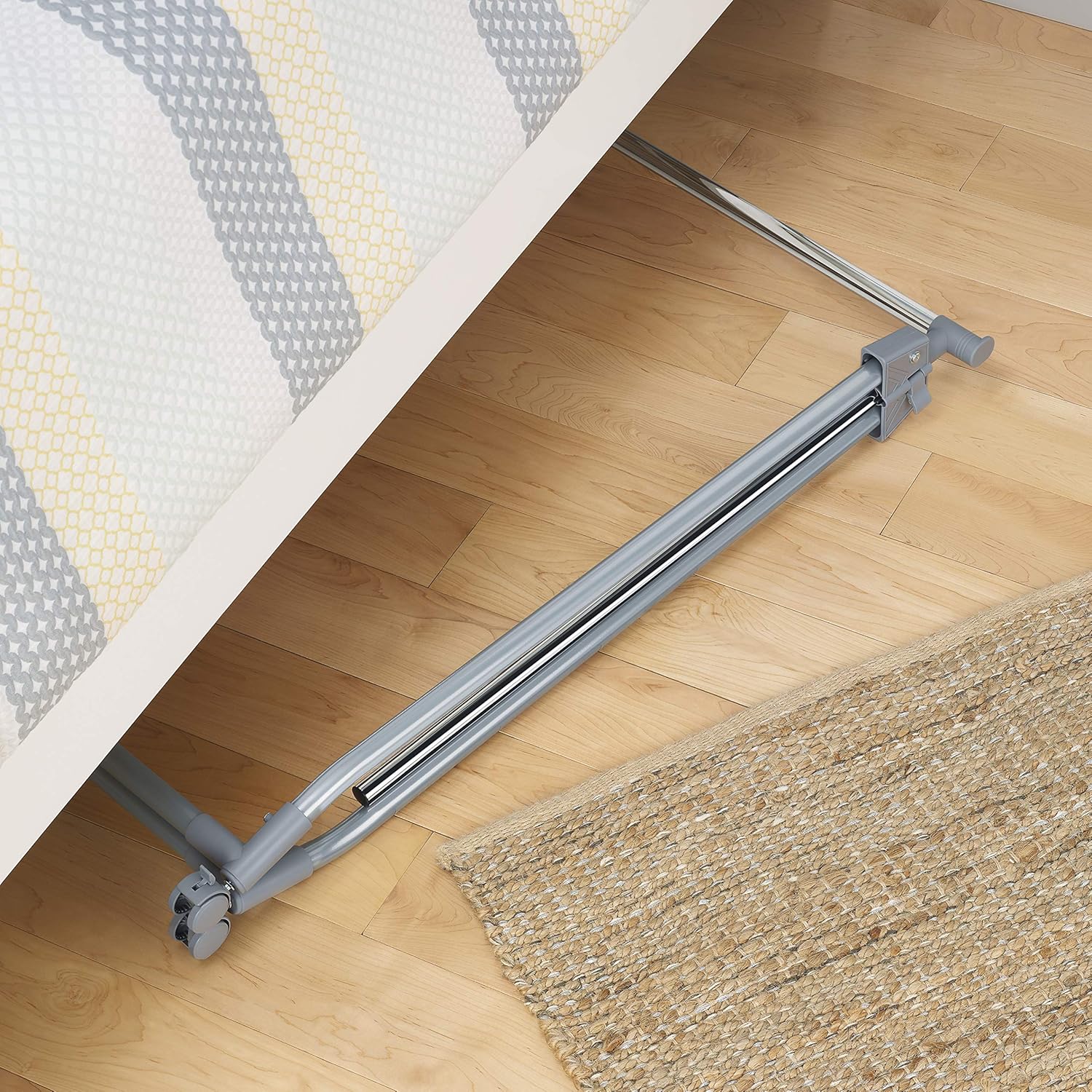 Whitmor Foldable Garment Rack - Rolling Clothes Hanger - Adjustable Height: Home & Kitchen