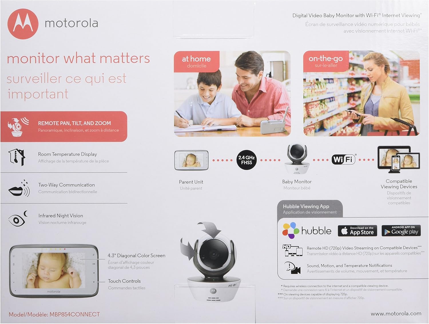 motorola baby monitor mbp854