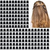 Cobahom 150PCS Extra Small Claw Clips for Thin Thick Hair, Super Mini No-Slip 0.55 Inch Tiny Hair Clips for Hair Styling, Small Hair Accessories for Women Girls, Black