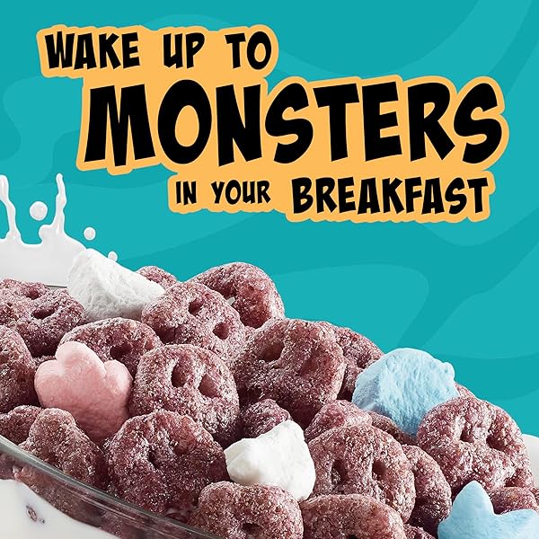 BOO BERRY CEREAL WITH MONSTER MARSHMALLOWS, KIDS BREAKFAST CEREAL, LIMITED EDITION, MADE WITH WHOLE GRAIN, FAMILY SIZE, 16 OZ