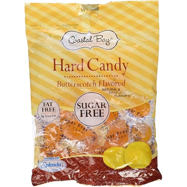 Coastal Bay Sugar-Free Hard Candy - 1 Pound Bag, Assorted Fruit Flavors, 30 Calories Per Serving
