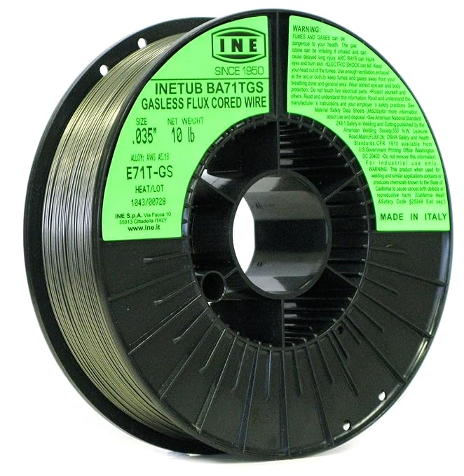 BA71TGS .035Inch on 10Pound Spool Carbon Steel Gasless Flux