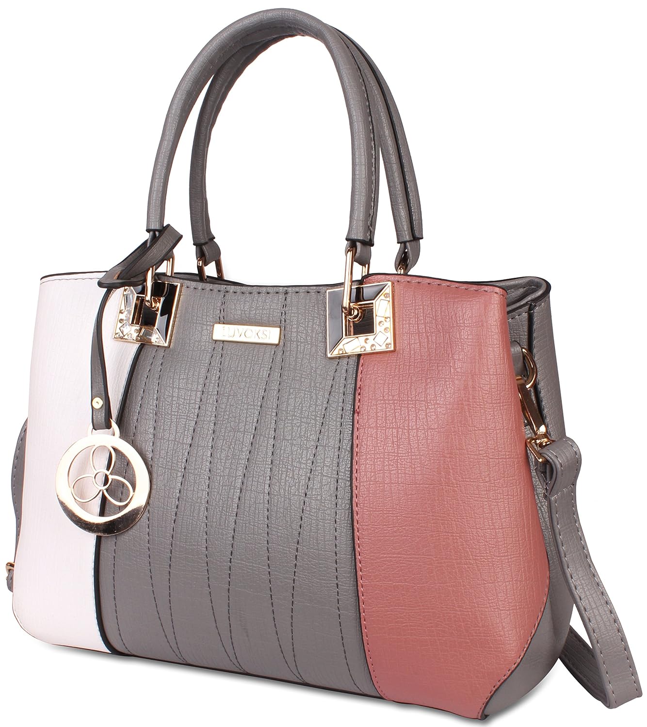 luvoksi women's satchel bag grey handbag for girl's