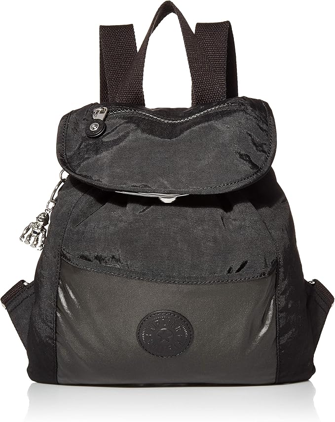 Kipling Damen Kalani Rucksack, Metall Schwarz Blau (Schwarz) null