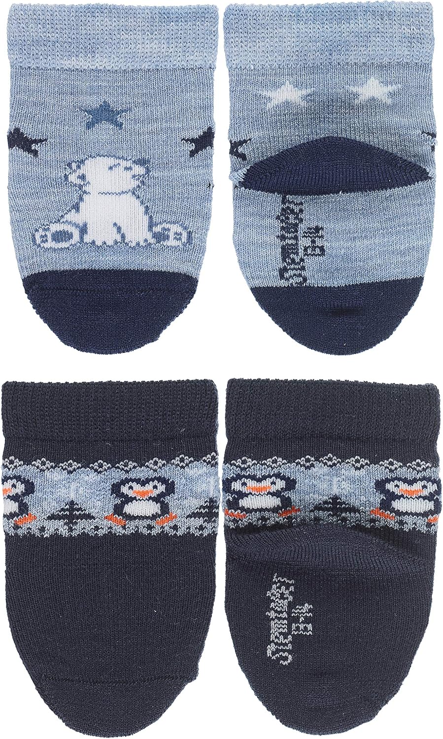 Sterntaler Baby Boys söckchen Eisbär Calf Socks, Blue (Hellblau Mel. 374), One (Size: 18) - Image 3