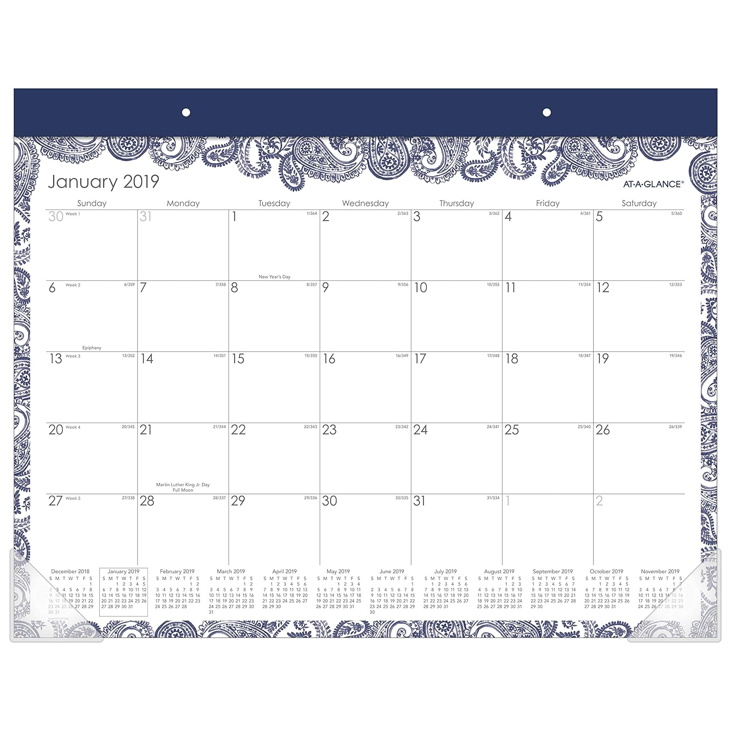 Best 2018 Desk Calendar 22X17 At A Glance