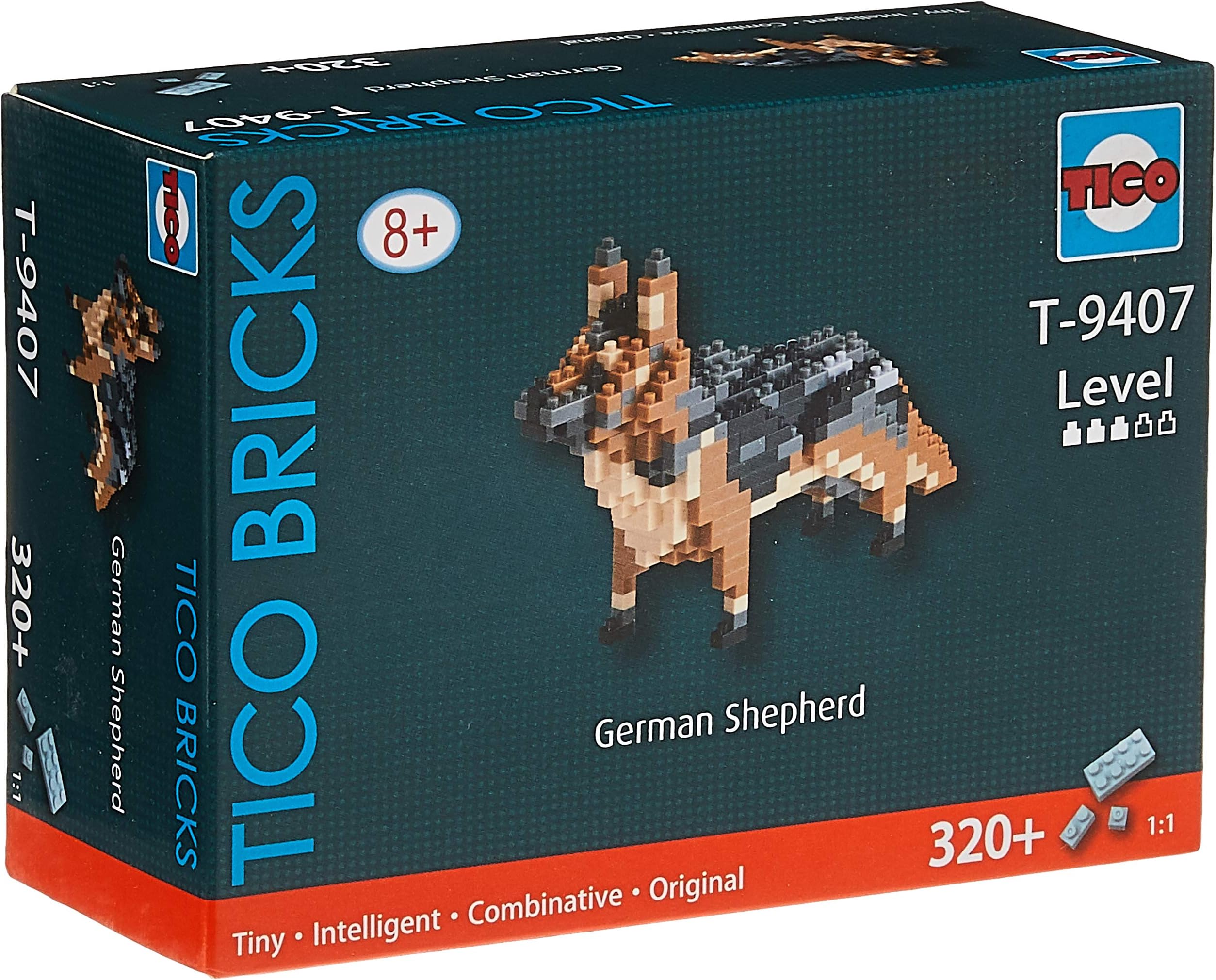 TICO Mini Bricks Dog Series, German Shepherd - T9407 - Building Block Set