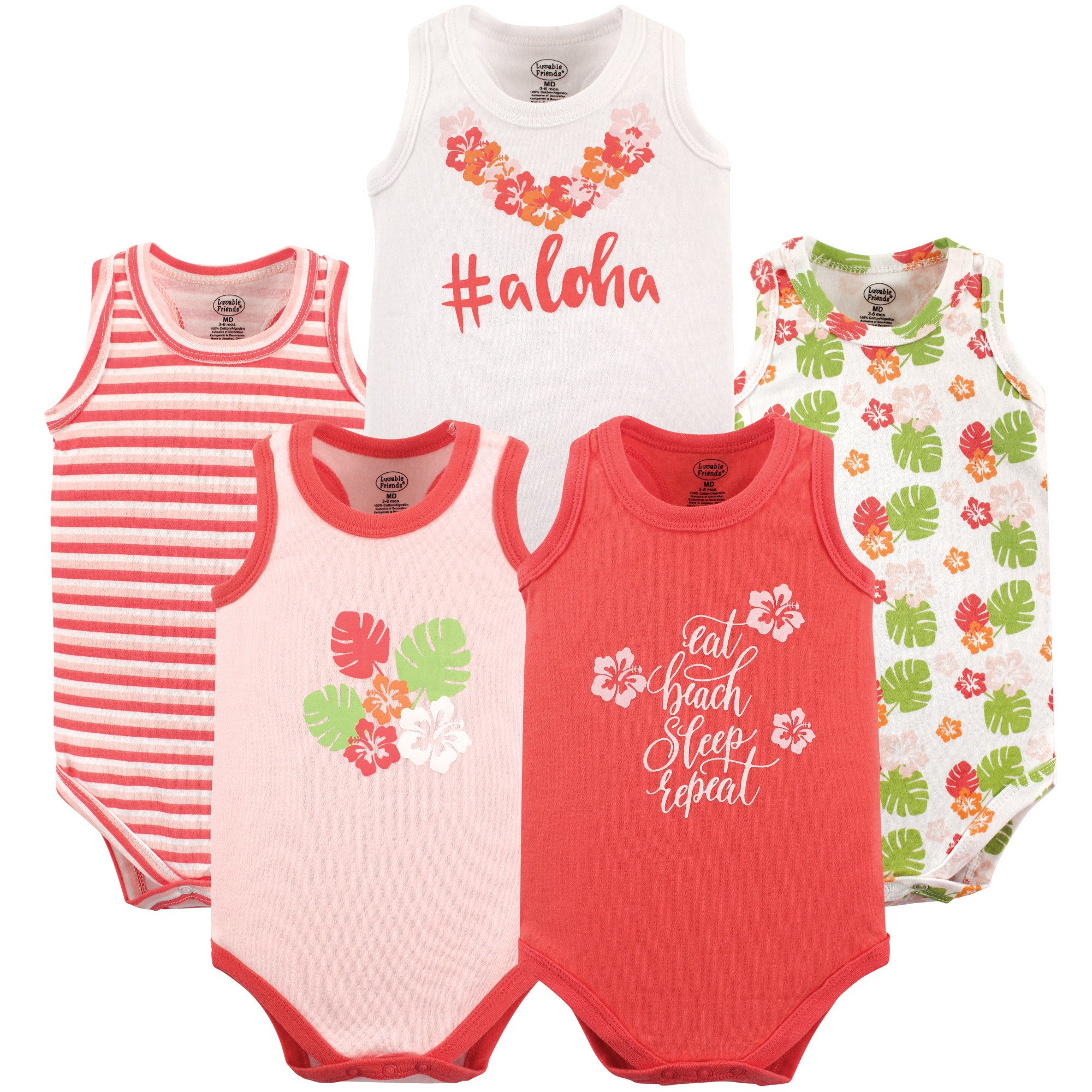 Luvable Friends Unisex Baby Cotton Sleeveless